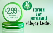 TEB'den Hoş Geldin Kredisi!